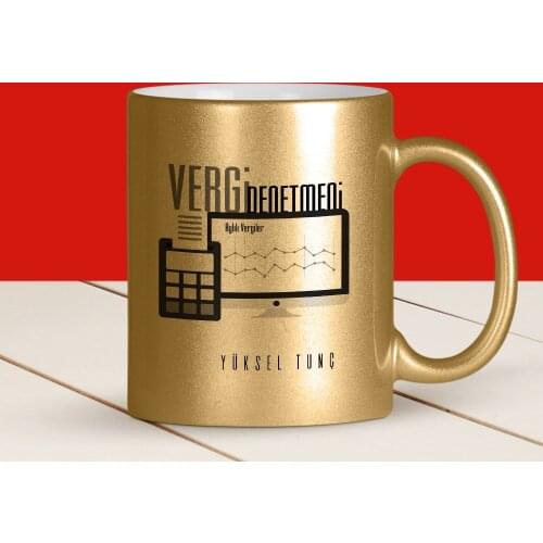Personalized Professional Tax Denetmeni Gilded Mug Cup