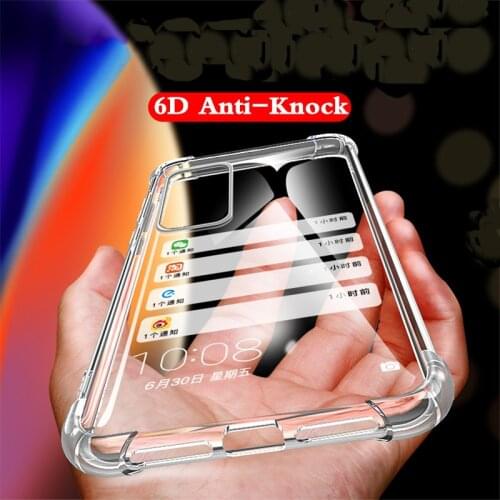 6D Anti-Knock TPU Case for Samsung Galaxy S20 FE S10 Plus Lite S9 S8 M51 M60S M40S M31S M31 M30 M10 M21 M11 M01 Core Clear Cover