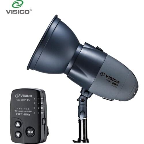 Mini Studio Flash Light 300Ws Visico VL-300 Plus Bowens Mount With Remote VC-801TX For Lifestyle Photography