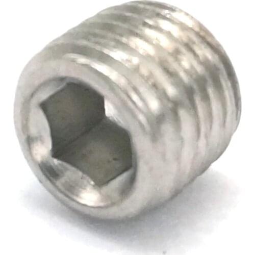 10pcs 1/16" NPT Male SS304 Stainless Steel Countersunk End Plug Internal Hex Head Socket Pipe Fitting