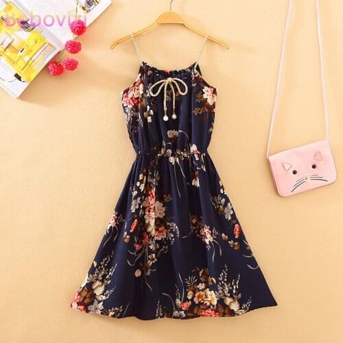11 Color Yellow White Blue Black Floral Summer Casual A-line Dress Women Suspenders Beach Mini Dresses