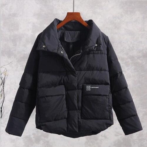 Plus Size Winter Jacket Women Pakra New 2020 Coat Women Winter Clothing Short Slim Thick Warm Coats Female Jackets Black