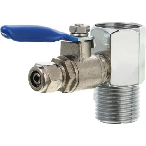 1pcs RO Feed Water Adapter 1/2" to 1/4" Ball Valve Tee Connector Valve Faucet Tap Plumbing Tool
