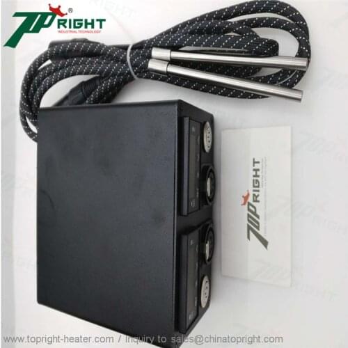 120v 200w 2pcs cartridge heater with 1pcs PID controller box for rosin press aluminium plate