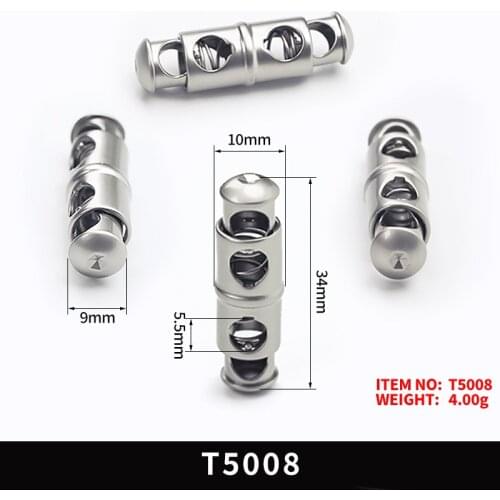 30Pcs Double Hole Cord Locks Plastic Slider Toggle Buttons for Sportwear Tent Luggage Spring Rope Paracord Stopper Ends Fastener