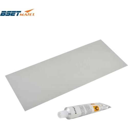 370*150mm Inflatable Boat Kayak Special Gray PVC Repair Patch Kit With Glue Waterproof Patch Rib Canoe Dinghy Float