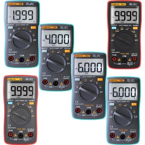 45% OFF RM101-RM111 Digital Multimeter 6000 counts Backlight AC/DC Ammeter Voltmeter