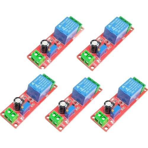 5Pcs/Lot DC 12V Time Delay Relay NE555 Time Relay Shield Timing Relay Timer Control Switch Module Car Relays