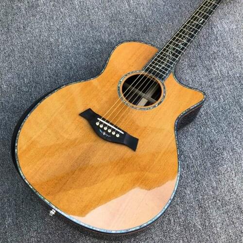 41 inch Solid Spruce top PS14 acoustic guitar,Cocobolo Back and sides,Real abalone Ebony fingerboard Chaylor acoustic Guitar