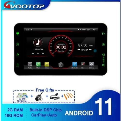 AVGOTOP Android 10 Bluetooth GPS Car Radio for Universal 2G 16G MP3 MP4 Vehicle Multimedia