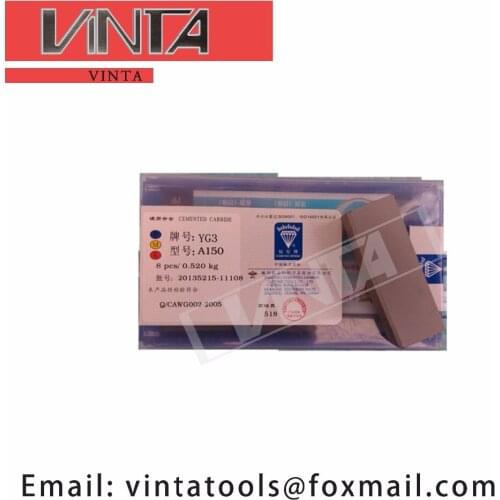 Free shipping high quality 8pcs/lots A150 YG6 /YG8 /YW1 /YW2 /YT5 /YT14 /YT15 cnc carbide welding inserts