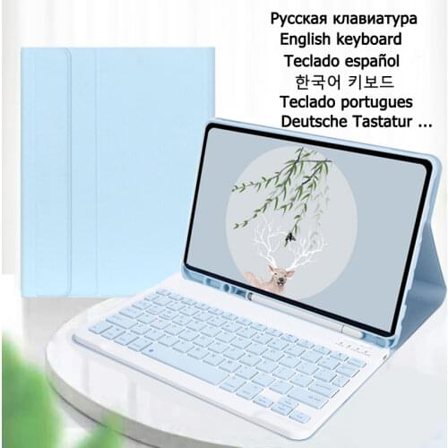 Cover Funda for Samsung Galaxy Tab S6 Lite 10.4 Keyboard Case for Galaxy Tab S6 Lite SM-P610 SM-P615 Slim Keyboard Leather Case