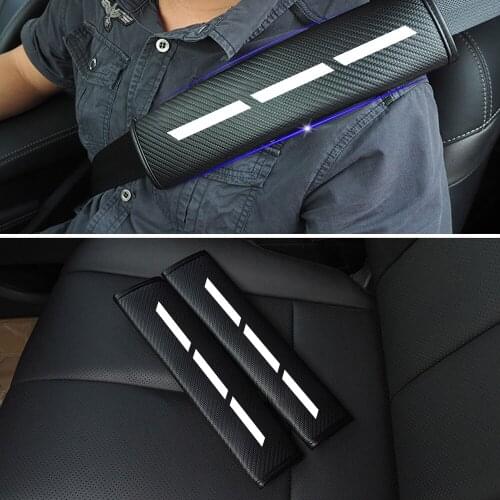 For Audi A1 A3 A4 A4L A5 A6 A6L A7 A8 S3 S5 S6 S7 S8 Q3 Q5 Q7 Car Safety Seat Belt Cover Car Reflective Seatbelts Shoulder Pads