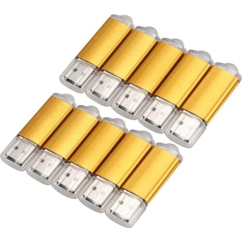 10 x 512MB Memory Stick USB Flash Drive USB Flash Drive USB 2.0 Gold
