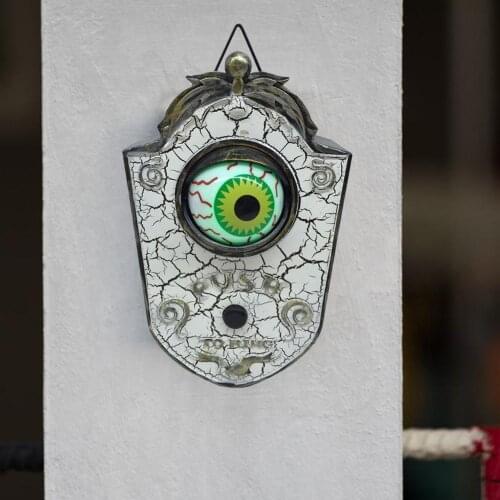 Halloween Doorbell One-eyed Doorbell Ghosts Day Scary Animated Prop Door Bell Decoration #D0