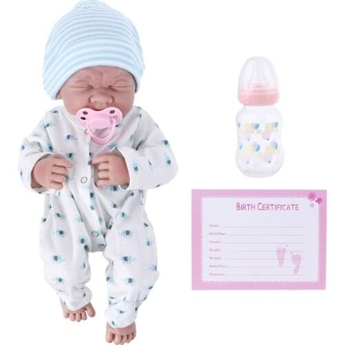 14inch Dollhouse Newborn Re-born Baby Girl/Boy Doll Educational Toy Stuffed Doll