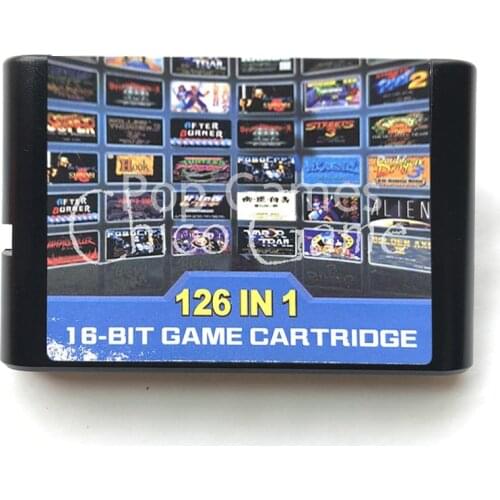 126 in 1 Hot Game Collection For 16 bit SEGA GENESIS MegaDrive MD with Double Dragon 3 Contra Yu Yu Hakusho Streets of Rage