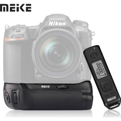 MEKE MK-D500 Pro Battery handle Power pack Built-in 2.4GHZ FSK Remote Control Shooting for Nikon D500 Camera