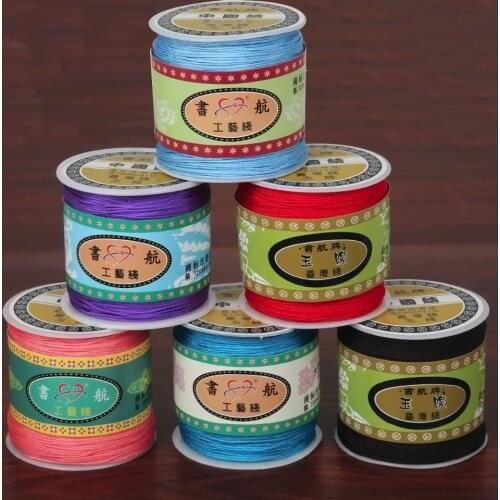 Dia 0.8mm Beading Jade Braided String Cords/Wire/Thread 100yards Nylon Material For DIY Jewelry Necklace Bracelet Findings