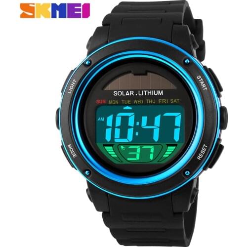 2018 New Energy Solar Watch Mens Digital Sports LED Watches Men Solar Power Digital Electronic Watches Relojes Montre Homme