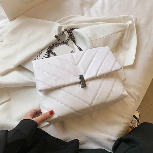 Summer Trend Handbags New PU Leather Rhomboid Shoulder Bags for Women 2021 Fashion Texture Chain Crossbody Bags for Dropshipping