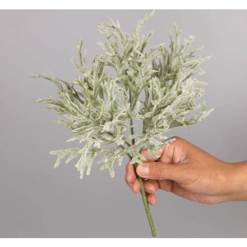 2pcs New Style Artificial Leaves Plants Real Touch Antlers Leaf Flower Decoration