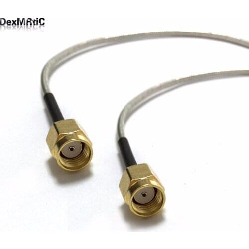 Reverse RP SMA male to RP SMA male plug Pigtail Cable Adapter RG405.086" 20CM 8"/50CM/100CM new wholesale price