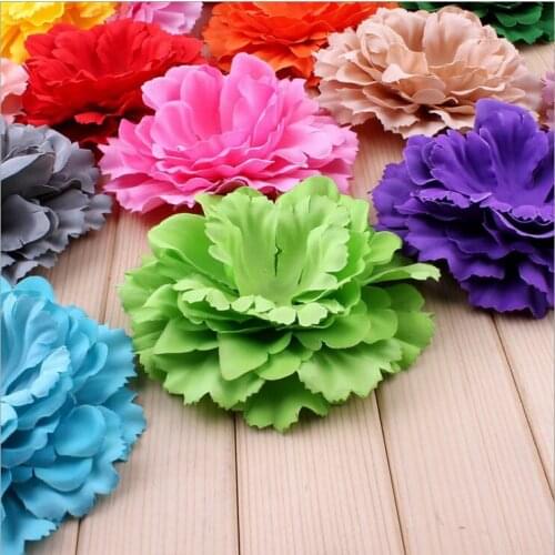 Whosale 4.3 inch Fabric Flower Large Peony Flower Without Center 20Colors In Stock