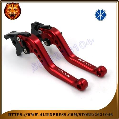 Adjustable Brake Clutch Levers For YAMAHA BT1100 BT 1100 2003 04 05 06 SILVER Free shipping MOTO MOTOBIKE Motorcycle With logo