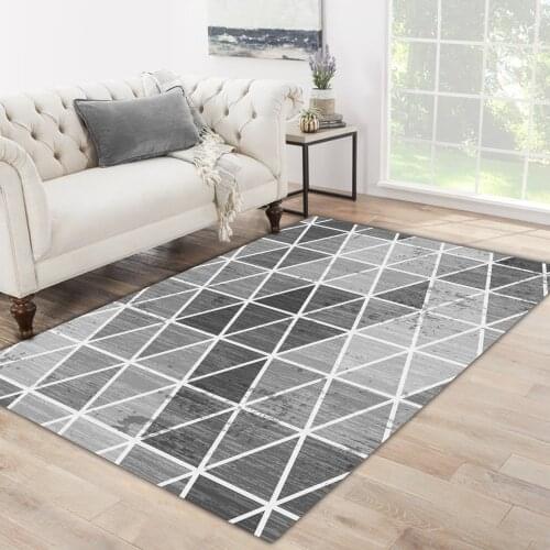 Grey white carpet grey white triangle shaped patterned carpet modern carpet living room bedroom carpet free shipping soft