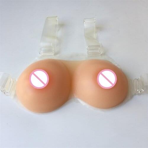 500g strap on false breasts transgender silicone breast form boobs crossdressing real soft A cup