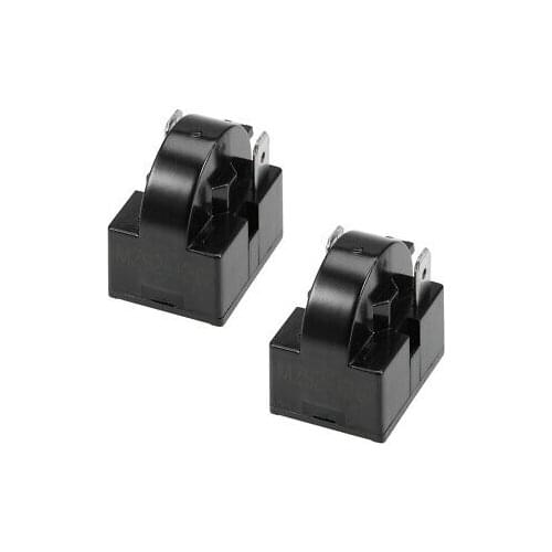 2 Pcs 12 Ohm 2 Pin Refrigerator PTC Starter Relay