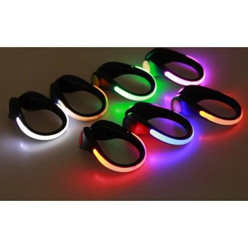 1 Pcs LED Luminous Shoe Clip Outdoor Bicycle LED Luminous Night Running Shoe Safety Clips Cycling Sports Warning Light