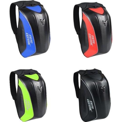 Motorcycle Backpack Motorsports Track Riding Back Pack Carbon Fiber Waterproof Motorbike Helmet Backpack