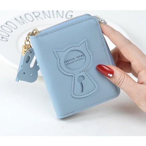 Lady Wallets Cartoon Pattern Brand Design Giels Wallet Coin Purse Women Purses PU Leather Moneybag Cards ID Holder Billfold