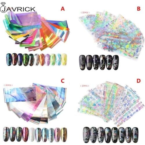 10 Pcs/Set Starry Sticker DIY Glitter Glow Stickers Adhesive Nail Beauty Manicure Jewelry Making Print Charms Epoxy Material