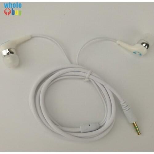 100pcs In Ear Earphone Earbud 1.1m Hot Thick Cable Wired Earphones Headset with Mic for Samsung S6/ S6 Edge Xiaomi Huawei MP4