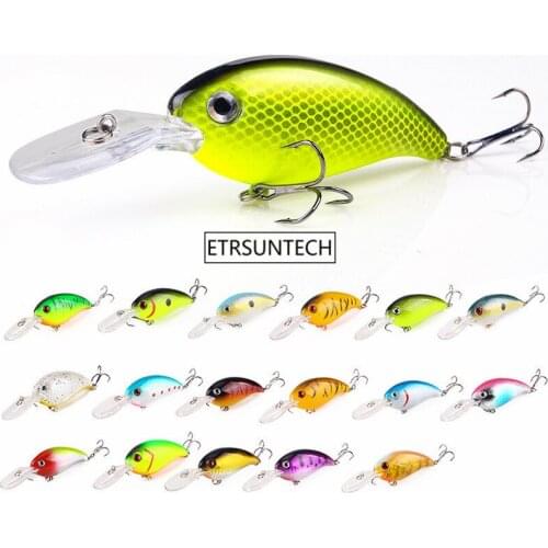 100pcs Fishing Lure 3D Eyes Sharp Hook Plastic Hard Bait Artificial Fishing Bait Tackle Fishing Tool