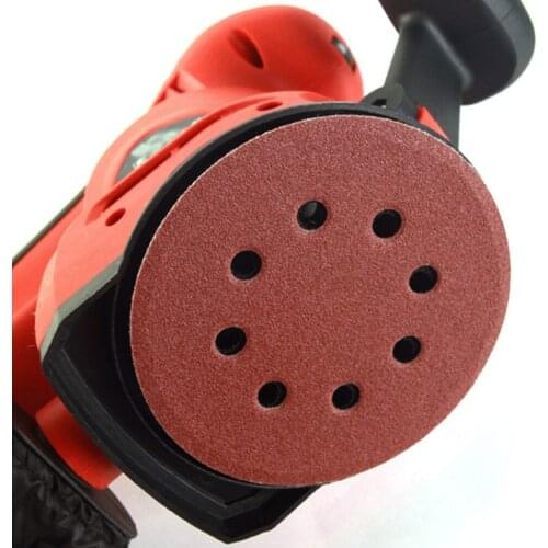 20PCS 5 Inch/125mm Sandpaper Round Shape Sanding Discs Hook Loop 8 Holes Disk Sand Sheets Grit 40-2000 Disc Polishing Tool