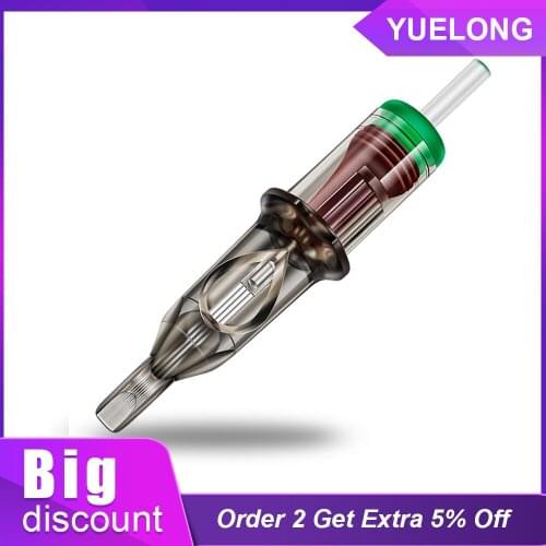 20PCS Gray Tattoo Cartridge Needle 5/7/9/11/13/15M1 Semi-Permanent Eyebrow Lip Makeup Cartridge Needles for Tattoo Machine Pen