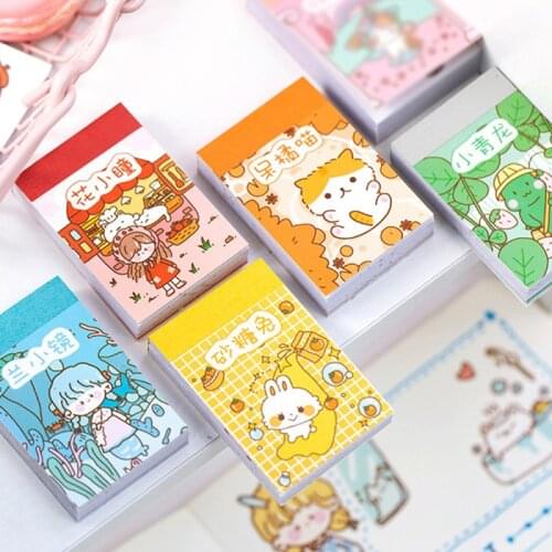 50Sheets Cartton Pattern Stickers DIY Hand Account Crafts For Scrapbooking Journal Gift Packaging Decoration