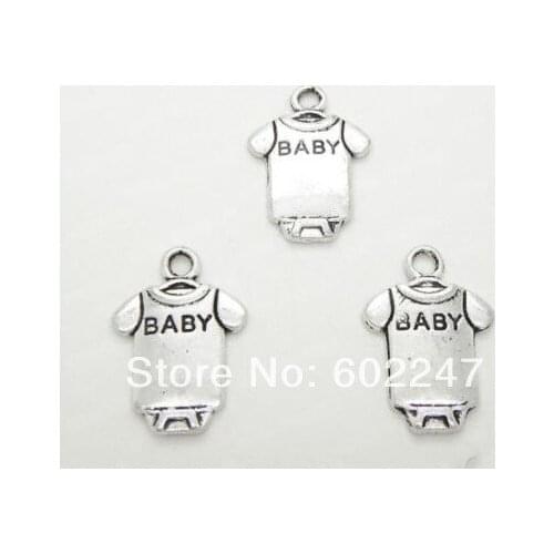 Free shipping Tibetan Silver Baby bodies Clothes Chamrs Cabochon Pendants Wholesales