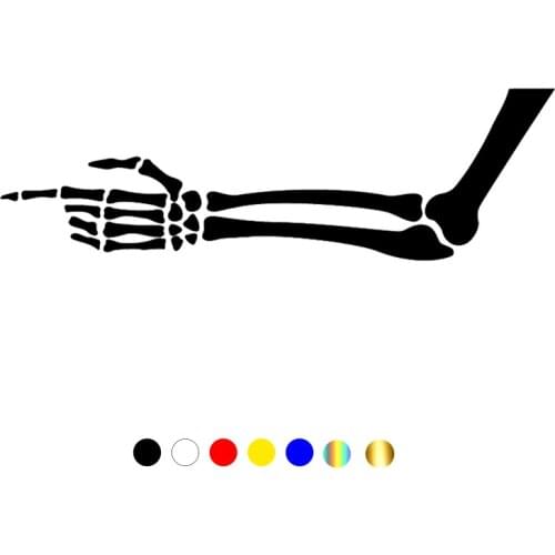 CS-10601# Vinyl Decal Skeleton Hand Car Sticker Waterproof Auto Decors on Truck Bumper Rear Window