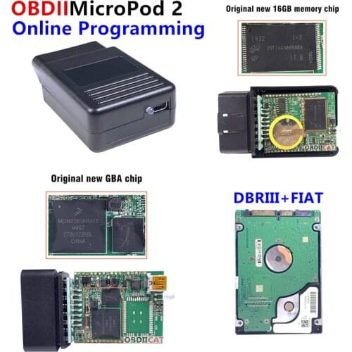 Online V17.04.27 Micro-Pod2 Diagnostic Tool For Chry-sler/D-odge/J-eep Multi-Languages MicroPod 2 programmer