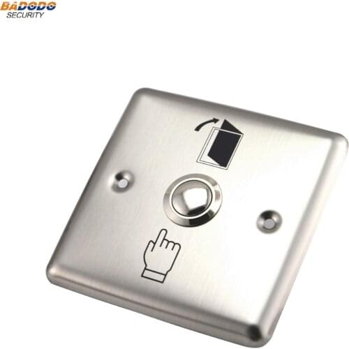 Stainless steel exit push button dimension 86x86mm for access control used for home security exit button