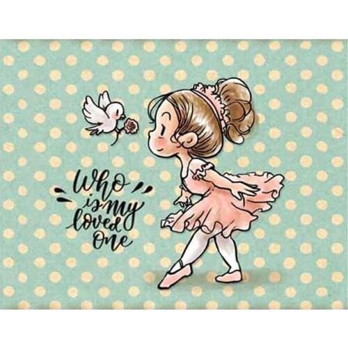 Who Is My Loved One Ballet Girl Abd Bird Metal Cutting Dies Corresponding Clear Stamp DIY Crafts Card Making Scrapbooking 2021