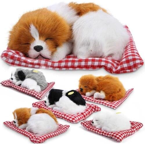 Creative Decoration Simulation Mini Cat Cute Cloth Pad Plush dogs Children Birthday Gifts Imitation Cat Doll Home Decor Supplies