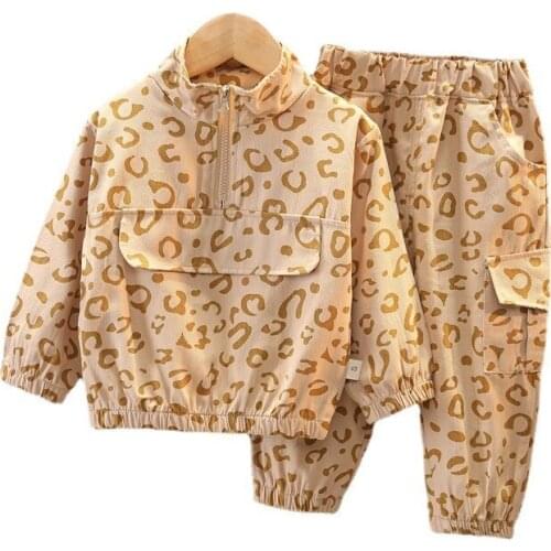 Fashion Children Sportswear Suit Spring Autumn New Baby Girls Clothes Boys Cotton Jacket Pants 2Pcs/Sets Toddler Casual Costume