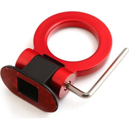 New Car Styling Trailer Hooks Sticker Decoration Car Auto Rear Front Trailer Simulation Racing Ring Vehicle Towing Hook