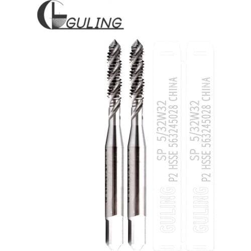 HSSE Spiral Fluted Tap BSW W 1/8-40 5/32-32 3/16-24 7/32-24 1/4-20 5/16-18 3/8-16 7/16-14 1/2-12 Screw Thread Taps